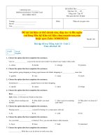 Bài tập bổ trợ tiếng anh 10 ILSW  unit 2 