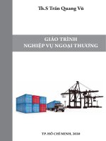 Giáo trình Nghiệp vụ ngoại thương: Phần 1 - ThS. Trần Quang Vũ