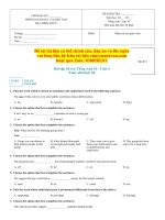 Bài tập bổ trợ tiếng anh 10 ILSW  unit 4 