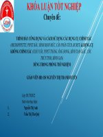 (TIỂU LUẬN) TRÌNH bày CÔNG DỤNG và CÁCH sử DỤNG các DỤNG cụ CHÍNH xác (MICROPIPETTE, PIPET bầu, BÌNH ĐỊNH mức, cân PHÂN TÍCH, BURET) 