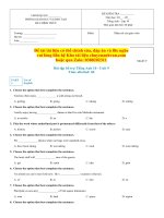 Bài tập bổ trợ tiếng anh 10 ILSW  unit 9 