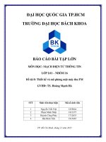 Thiết kế và mô phỏng một máy thu FM sử dụng AWR