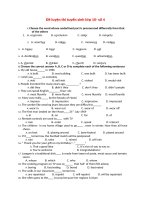 Đề luyện thi tuyển sinh lớp 10  số 4