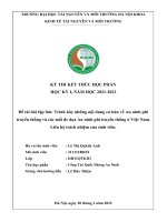 (TIỂU LUẬN) trình bày những nội dung cơ bản về an ninh phi truyền thống và các mối đe dọa an ninh phi truyền thống ở việt nam  liên hệ trách nhiệm của sinh viên  