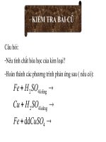 Bài 20. Dãy điện hoá của kim loại