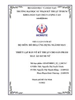 MÔN đồ HOẠ ỨNG DỤNG NGÀNH MAY THIẾT lập bản vẽ kỹ THUẬT CHO sản PHẨM MAY áo sơ MI nữ 