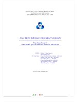 CẤU TRÚC rời rạc CHO KHMT (CO1007) ứng dụng thống kê khảo sát kết quả của kiểm tra môn cấu trúc rời rạc 