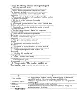 Bài tập câu trực tiếp, gian tiếp - NC