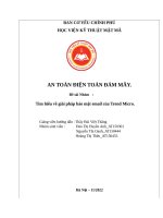 AN TOÀN ĐIỆN TỬ ĐÁM MÂY