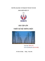 Thiết Kế Hệ Thống Điện  đề 15