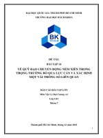 VẼ QUỸ đạo CHUYỂN ĐỘNG ném XIÊN TRONG TRỌNG TRƯỜNG bỏ QUA lực cản và xác ĐỊNH một vài THÔNG số LIÊN QUAN 