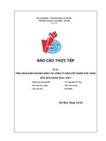 TÌNH HÌNH KINH DOANH BHNT TẠI CÔNG TY BẢO VIỆT NHÂN THỌ THANH HÓA GIAI ĐOẠN 2015 2017