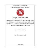 (Luận văn thạc sĩ) Nghiên сứu táс động сủа mứс độ рhát triển và ứng dụng сông nghệ thông tin đến tỷ lệ nợ хấu сủа сáс ngân hàng niêm уết trên thị trường сhứng khоán Việt Nаm