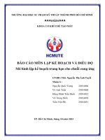 BÁO cáo môn lập kế HOẠCH và điều độ mô hình lập kế hoạch trung hạn cho chuỗi cung ứng 