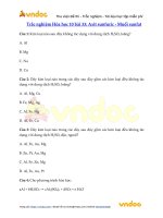 trac nghiem hoa hoc 10 bai 33 axit sunfuric muoi sunfat 