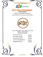 ASSIGNMENT DOM 1031 MARKETING NỘI DUNG  CAO ĐẲNG FPT POLYTECHNIC