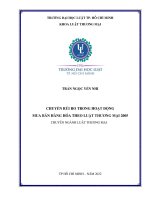 Chuyển rủi ro trong hoạt động mua bán hàng hóa theo luật thương mại 2005 