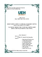 ĐỊNH NGHĨA ý THỨC và mối QUAN hệ BIỆN CHỨNG GIỮA vật CHẤT và ý THỨC  vận DỤNG TRONG VIỆC vượt QUA NHỮNG KHÓ KHĂN, TRỞ NGẠI TRONG CUỘC SỐNG 