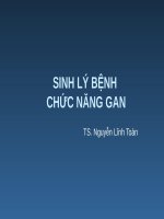 SINH lý BỆNH CHỨC NĂNG GAN 
