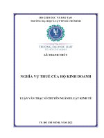 Nghĩa vụ thuế của hộ kinh doanh 