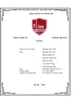 Tiểu luận Kinh tế chính trị Mác  Lênin: Chung tay vì người nghèo – Không để ai bị bỏ lại phía sau”. Cơ sở lý luận và thực tiễn ở Việt Nam