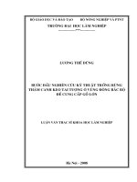 LUẬN văn THẠC sĩ HAY bước đầu nghiên cứu kỹ thuật trồng rừng thâm canh keo tai tượng ở vùng đông bắc bộ để cung cấp gỗ lớn​ 