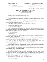 BC hoàn thành của   chủ đầu tư 