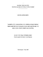 LUẬN văn THẠC sĩ HAY nghiên cứu ảnh hưởng của thông số hệ thống treo khí nén xe tải hạng nặng đến độ êm dịu và khả năng thân thiện mặt đường​ 