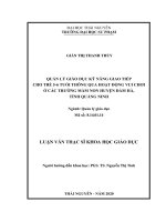 LUẬN văn THẠC sĩ HAY quản lý giáo dục kỹ năng giao tiếp cho trẻ 5 6 tuổi thông qua hoạt động vui chơi ở các trường mầm non huyện đầm hà, tỉnh quảng ninh​ 