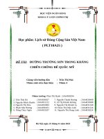 Lịch sử đảng: Đường Trường Sơn trong kháng chiến chống đế quốc Mỹ