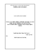 nang cao chat luong gio hoc khi day cac bai thuc hanh chuong oxi luu huynh ban co ban bang phuong phap hoat dong nhom 1214 