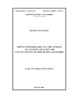 LUẬN văn THẠC sĩ HAY những cơ sở khoa học của việc áp dụng xe tải xích cao su MST   600 vào vận chuyển gỗ trên đường lâm nghiệp​ 