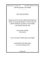 LUẬN văn THẠC sĩ HAY đánh giá quản lý rừng, chuỗi hành trình sản phẩm và lập kế hoạch quản lý rừng tiến tới chứng chỉ rừng tại công ty lâm nghiệp tam thanh, tỉnh phú thọ​ 