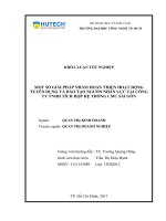 LUẬN văn THẠC sĩ HAY một số giả pháp nhằm hoàn thiện hoạt động tuyển dụng và đào tạo nguồn nhân lực tại công ty TNHH tích hợp hệ thống CMC sài gòn​ 