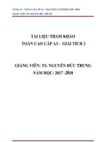 TÀI LIỆU THAM KHẢO TOÁN CAO CẤP A3 - GIẢI TÍCH 2