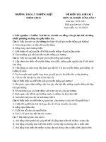 Đề thi giữa học kì 1 môn GDCD lớp 7 năm 2022-2023 - Trường THCS Lý Thường Kiệt