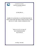 Tóm tắt luận văn Thạc sĩ Quản trị kinh doanh: Nghiên cứu sự hài lòng của người nộp thuế đối với dịch vụ hoàn thuế thu nhập cá nhân tại chi cục thuế khu vực Tư Nghĩa – Mộ Đức, tỉnh