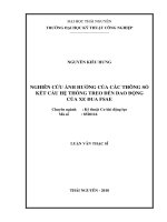 LUẬN văn THẠC sĩ HAY nghiên cứu ảnh hưởng của các thông số kết cấu hệ thống treo đến dao động của xe đua fsae 