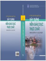 Kỷ yếu hội thảo quốc gia: Xây dựng nền giáo dục thực chất - Định hướng và giải pháp