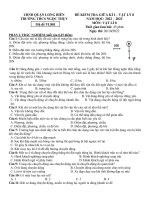 Đề thi giữa học kì 1 môn Vật lí lớp 8 năm 2022-2023 có đáp án - Trường THCS Ngọc Thuỵ, Long Biên