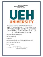 ĐỀ tài các NHÂN tố ẢNH HƯỞNG đến cấu TRÚC vốn của các CÔNG TY bất ĐỘNG sản VIỆT NAM 