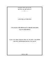 LUẬN văn THẠC sĩ HAY ứng dụng mô hình quản trị rủi ro ERM tại PVI holdings​ 