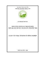 LUẬN văn THẠC sĩ HAY phân tích chuỗi giá trị bưởi diễn trên địa bàn huyện thanh sơn tỉnh phú thọ 