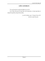 (Luận văn thạc sĩ) Điều khiên ổn định hóa Quadrotor sử dụng bộ điều khiển mờ PID