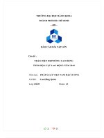 BÁO cáo bài tập lớn chủ đề  NHẬN DIỆN hợp ĐỒNG LAO ĐỘNG THEO bộ LUẬT LAO ĐỘNG năm 2019 