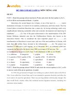 de thi hoc ki 2 lop 11 mon tieng anh co dap an 