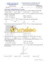 de thi hoc ki 2 lop 11 mon toan tt hue 