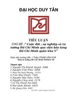 CHỦ đề  cuộc đời sự nghiệp và tư tưởng hồ chí minh qua viện bảo tàng hồ chí minh quân khu v 