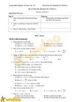 de cuong on thi hoc ky 1 toan 11 nam 2020 