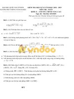 de thi hoc ki 2 lop 11 mon toan tp hcm 